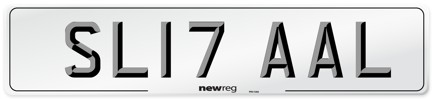 SL17 AAL Number Plate from New Reg